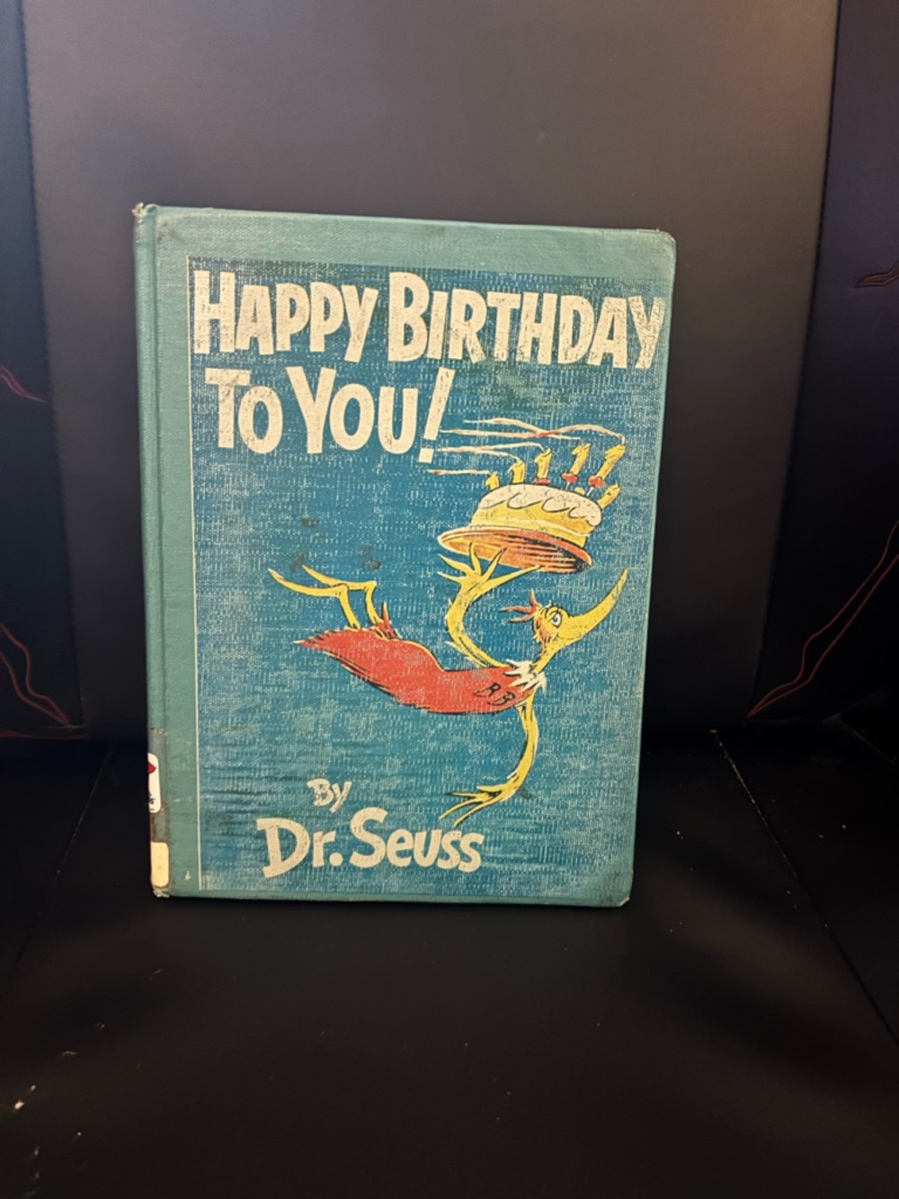 Dr. Seuss Blue Cover "Happy Birthday To You!" with Red & Yellow Illustration